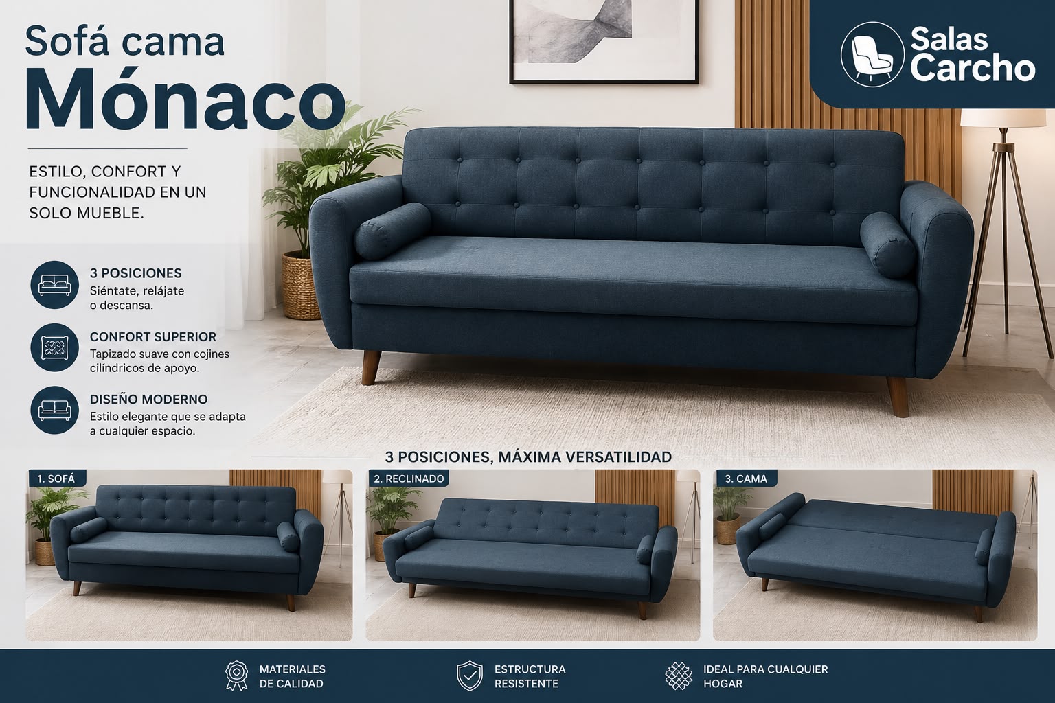 Sofá Cama Mónaco